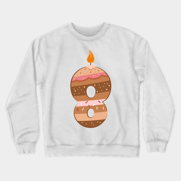 Cake number 8 Crewneck Sweatshirt by O2Graphic